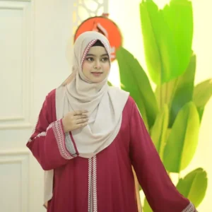 Premium Abaya - মেরুন কালার